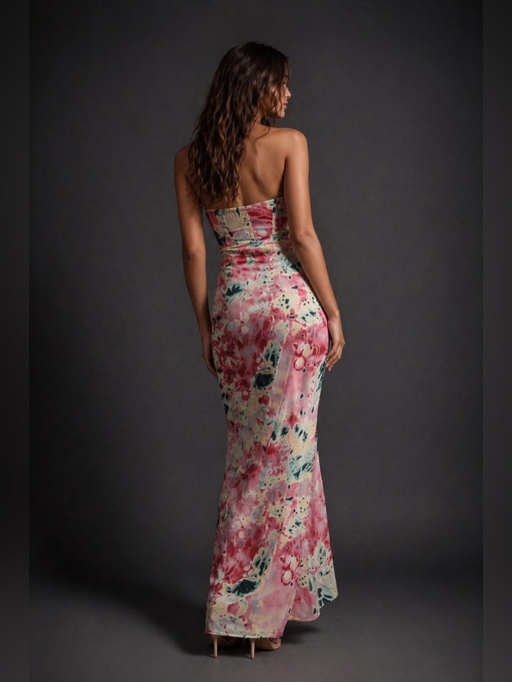 Function & Fringe Edit | Anthropologie Floral Satin Dress - Picture 4 of 5